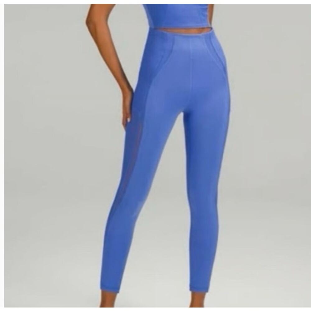 Lululemon Everlux Mesh Super High Rise Training‎ Leggings Periwinkle 12